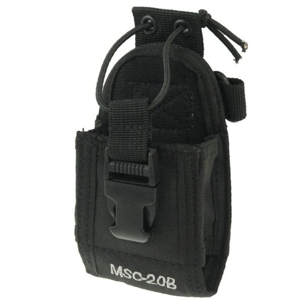 MSC20B Universal Nylon Carry Case Series Holster with Strap for Walkie Talkie - Image 2