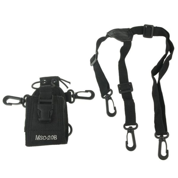 MSC20B Universal Nylon Carry Case Series Holster with Strap for Walkie Talkie - Image 6