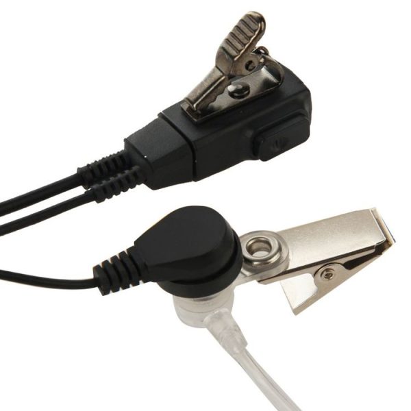 Handheld Transceiver Earpiece Headset for Walkie Talkies, 3.5mm + 2.5mm Plug (Black) - Image 3