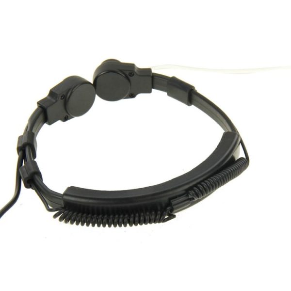 Throat control Transceiver Earpiece Headset for Walkie Talkies, 3.5mm + 2.5mm Plug (Black) - Image 5