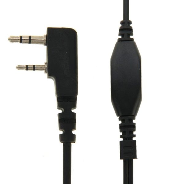 Throat control Transceiver Earpiece Headset for Walkie Talkies, 3.5mm + 2.5mm Plug (Black) - Image 7