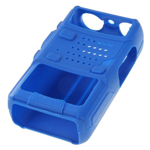 Pure Color Silicone Case for UV-5R Series Walkie Talkies (Blue) - Image 7
