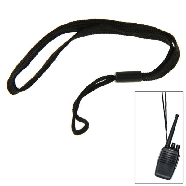 Lanyard for Walkie Talkie, Length: about 10cm (Black) - Image 2