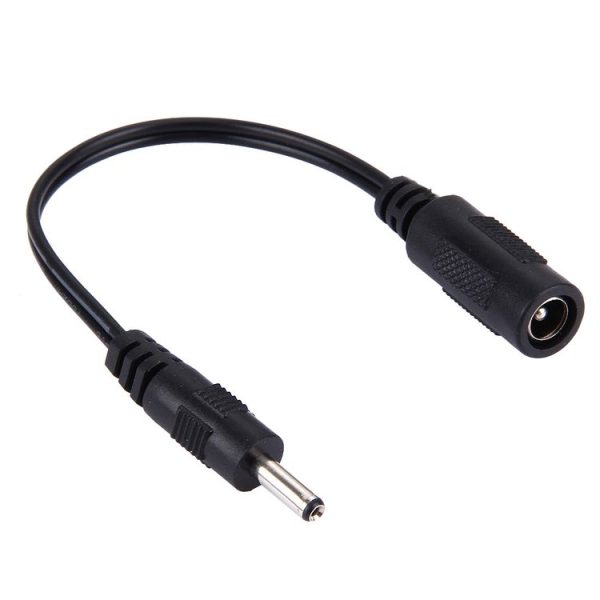 5.5 x 2.1mm DC Female to 3.5 x 1.35mm DC Male Power Connector Cable for Laptop Adapter, Length: 15cm (Black) - Image 2