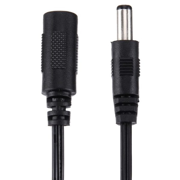 5.5 x 2.1mm DC Female to 5.5 x 2.5mm DC Male Power Connector Cable for Laptop Adapter, Length: 15cm (Black) - Image 3