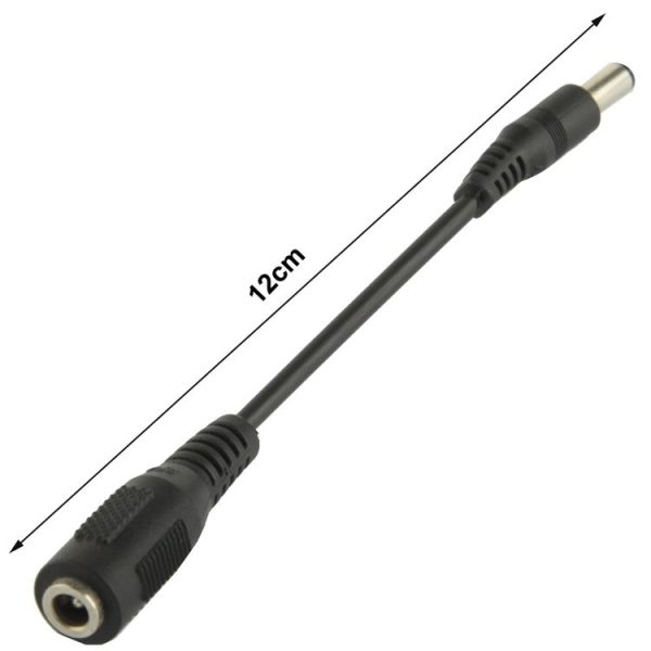 5.5 x 2.5mm Male to 3.5mm Female DC Plug Adapter, Length: 12cm - Image 4