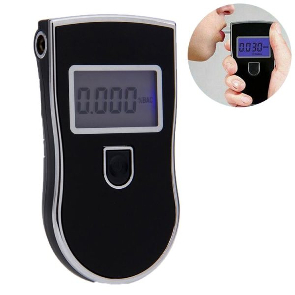 3 digitals LCD Display Breath Alcohol Tester Analyzer (Black)