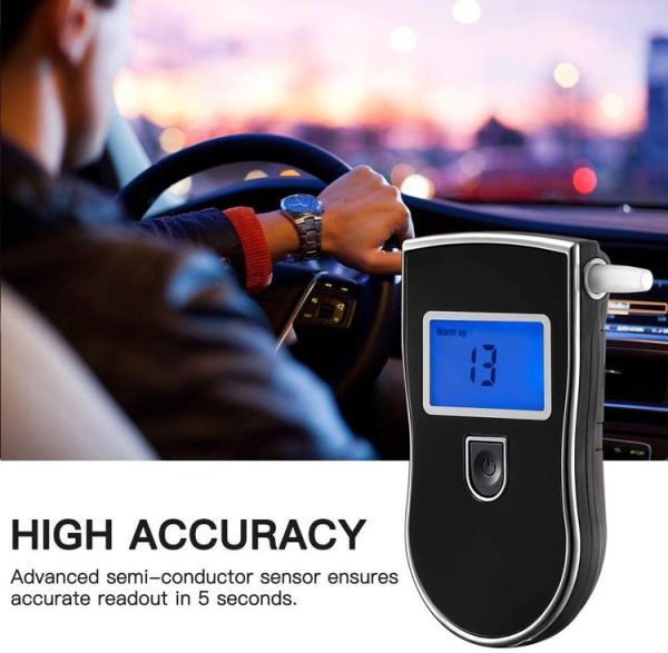 3 digitals LCD Display Breath Alcohol Tester Analyzer (Black) - Image 12