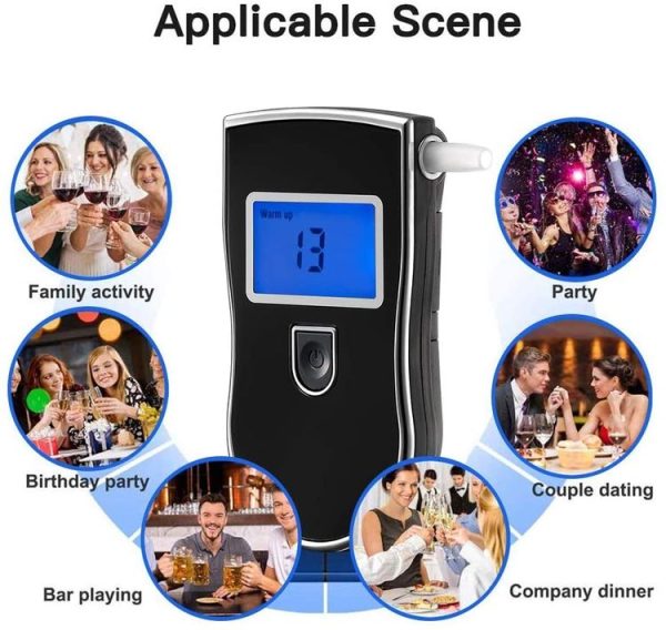 3 digitals LCD Display Breath Alcohol Tester Analyzer (Black) - Image 13