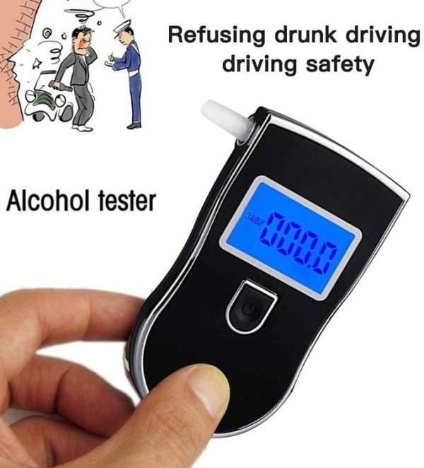 3 digitals LCD Display Breath Alcohol Tester Analyzer (Black) - Image 8