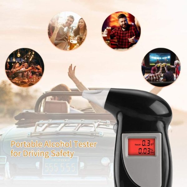 LCD Digital Alcohol Tester Breathalyzer (Black) - Image 11