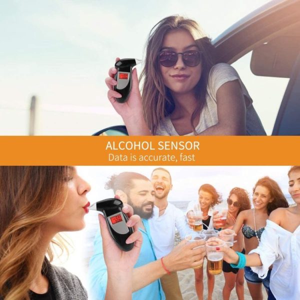 LCD Digital Alcohol Tester Breathalyzer (Black) - Image 12