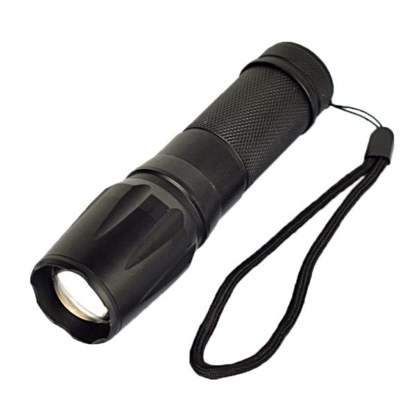 T6 White Light 5-Mode Telescopic Zoom LED Flashlight (Black) - Image 2