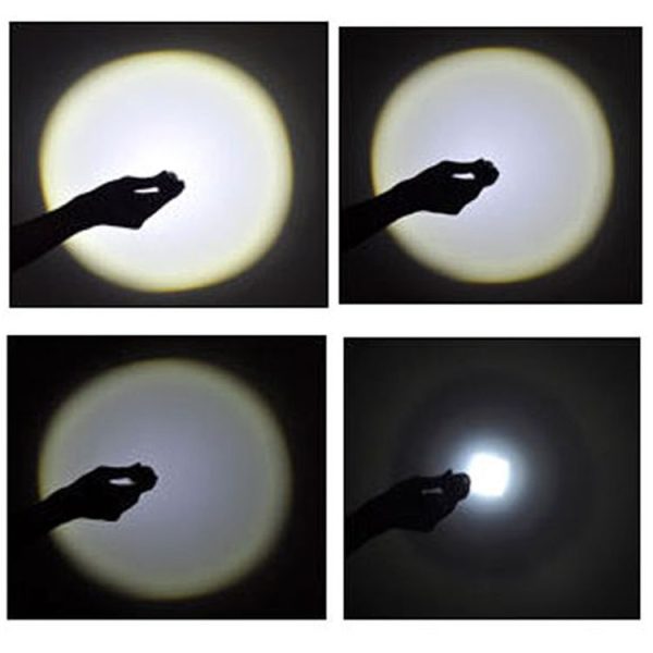 LT-HX CREE XM-L T6 5-Modes White Light LED Flashlight, 2200 LM Mini Telescopic (Black) - Image 6