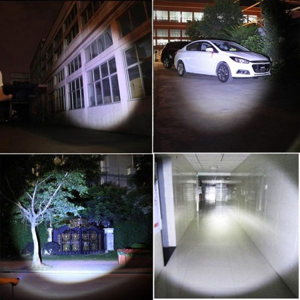 LT-HX CREE XM-L T6 5-Modes White Light LED Flashlight, 2200 LM Mini Telescopic (Black) - Image 7