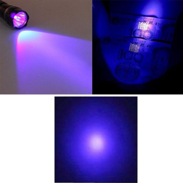 LT-3W 1 x CREE-XPE LED UV Flashlight, 600 LM 5-Modes Purple Light - Image 8