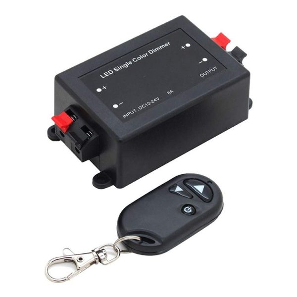 RF Wireless Controller / LED Single Color Dimmer, DC 12V (Black) - Image 2