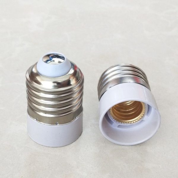 E27 to E14 Light Lamp Bulbs Adapter Converter (White) - Image 2