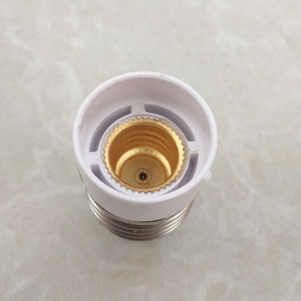 E27 to E14 Light Lamp Bulbs Adapter Converter (White) - Image 4