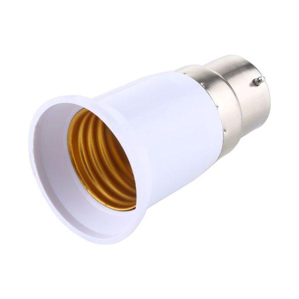 E27 to B22 Light Lamp Bulbs Adapter Converter (White) - Image 2