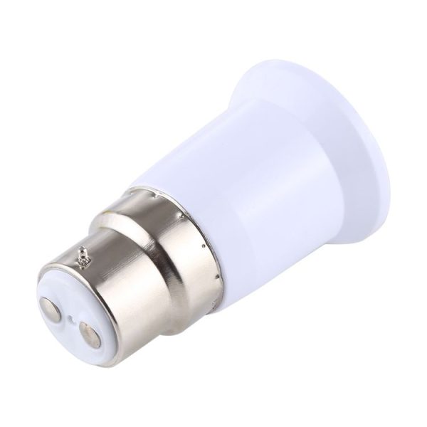 E27 to B22 Light Lamp Bulbs Adapter Converter (White) - Image 3