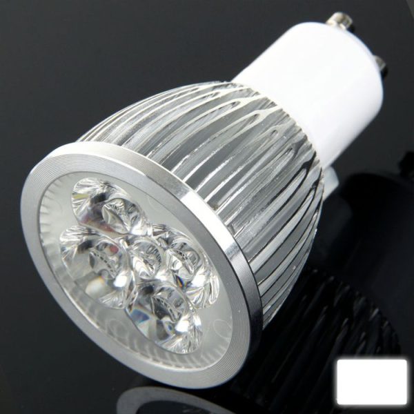 GU10 5W LED Spotlight Lamp Bulb, 5 LED, Adjustable Brightness, White White, AC 220V - Image 2