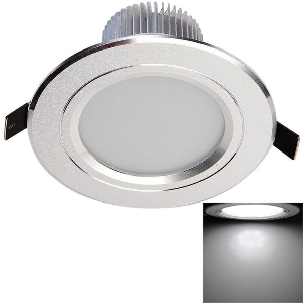 YouOKLight 6W 500LM Down Light Ceiling Lights Bulb, White Light 15 LED SMD 5630 with Power Driver, AC 85-265V, Hole Size: 75mm