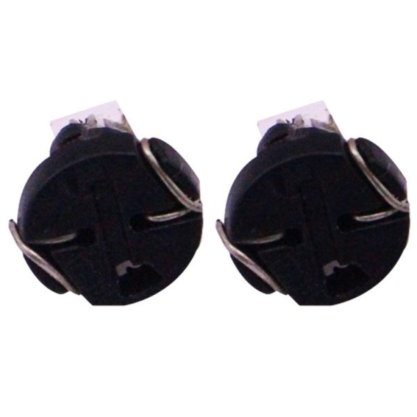 2 PCS T3 White Light 0.1W 5LM 1 LED SMD 3528 LED Instrument Light Bulb Dashboard Light for Vehicles, DC 12V (Black) - Image 3