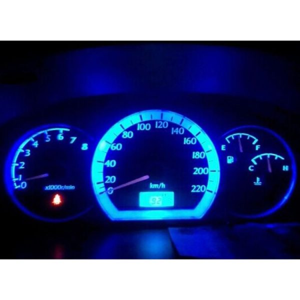 2 PCS T3 White Light 0.1W 5LM 1 LED SMD 3528 LED Instrument Light Bulb Dashboard Light for Vehicles, DC 12V (Black) - Image 6