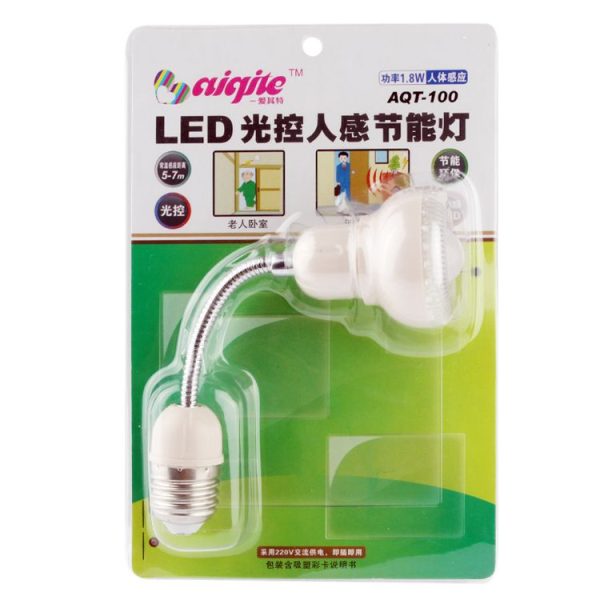 1.8W E27 Spiral Human Sensor Light Control Energy-saving Night Light, Sensitive Distance: 5 - 7m (White) - Image 6