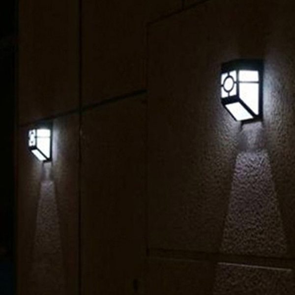 Outdoor High Power 0.2W Solar Lantern Light, 2 LED Fence Lamp Solar Wall Mounted Light - Image 10