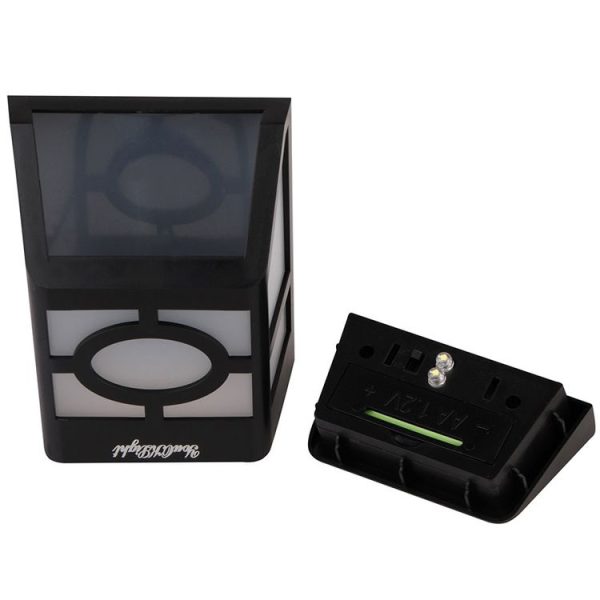 Outdoor High Power 0.2W Solar Lantern Light, 2 LED Fence Lamp Solar Wall Mounted Light - Image 6