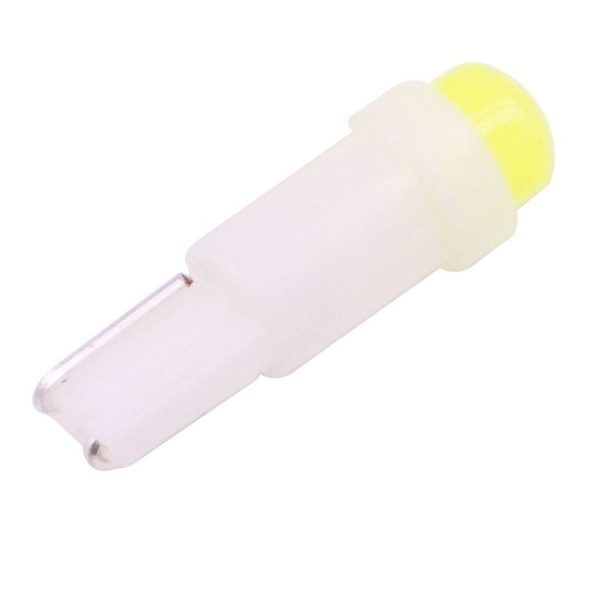 5 PCS T5 0.5W 20LM White Light 1 LED COB LED Instrument Light Bulb Dashboard Light for Vehicles, DC 12V (White) - Image 3