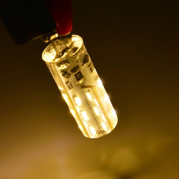 G4 2W 120LM Silicone Corn Light Bulb, 24 LED SMD 3014, Warm White Light, DC 12V - Image 4