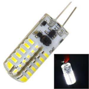 G4 3.5W 170LM Silicone Corn Light Bulb, 48 LED SMD 3014, White Light, AC / DC 12V