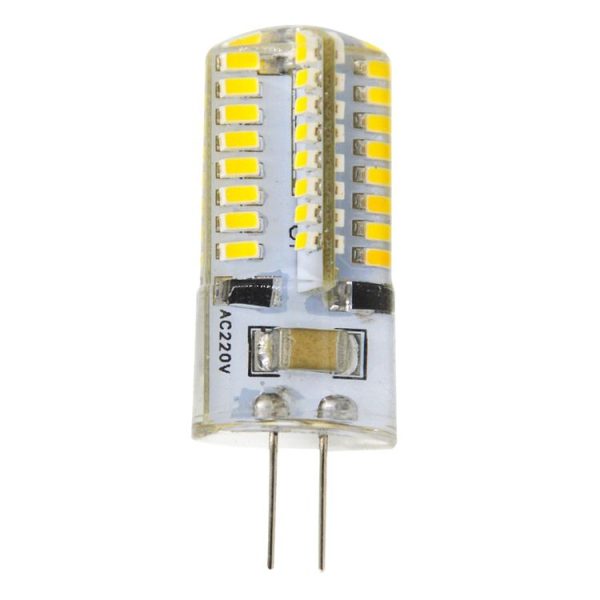 G4 4W 200LM Silicone Corn Light Bulb, 64 LED SMD 3014, Warm White Light, AC 220V - Image 4