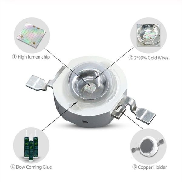 3W High Power LED Light Bulb, For Flashlight, Luminous Flux: 80-90lm - Image 3