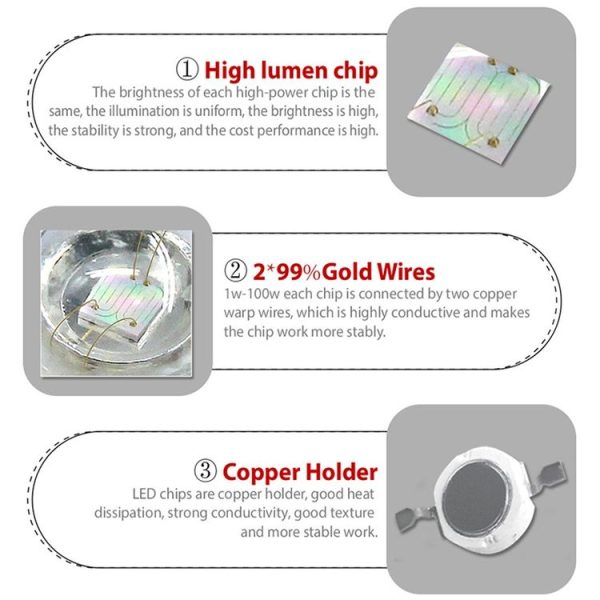 3W High Power LED Light Bulb, For Flashlight, Luminous Flux: 80-90lm - Image 5