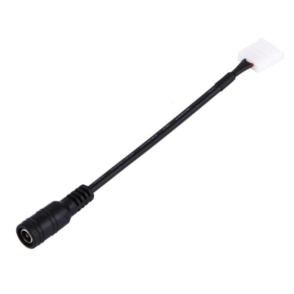 DC Connector Plug Male to No Need Soldering 2 Pin Connector for Single Color 3528 SMD LED Strip, Length: 16cm, width: 8mm - Image 2