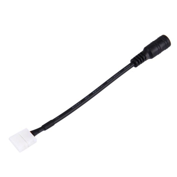 DC Connector Plug Male to No Need Soldering 2 Pin Connector for Single Color 3528 SMD LED Strip, Length: 16cm, width: 8mm - Image 3