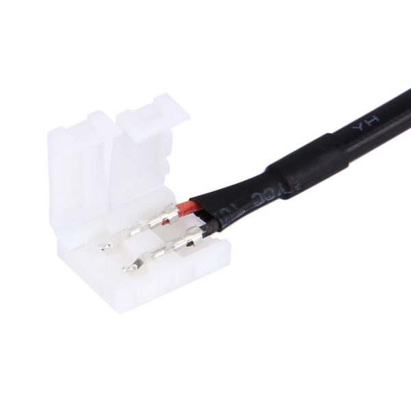 DC Connector Plug Male to No Need Soldering 2 Pin Connector for Single Color 3528 SMD LED Strip, Length: 16cm, width: 8mm - Image 4