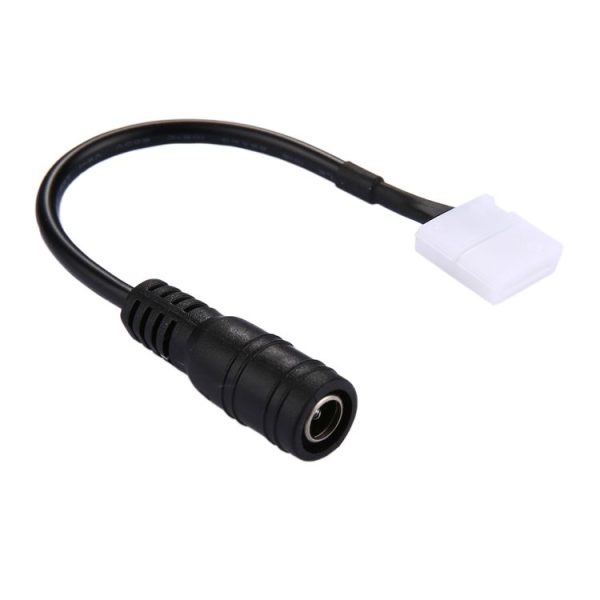 DC Connector Plug Male to No Need Soldering 2 Pin Connector for Single Color 5050 SMD LED Strip, Length: 18cm - Image 2