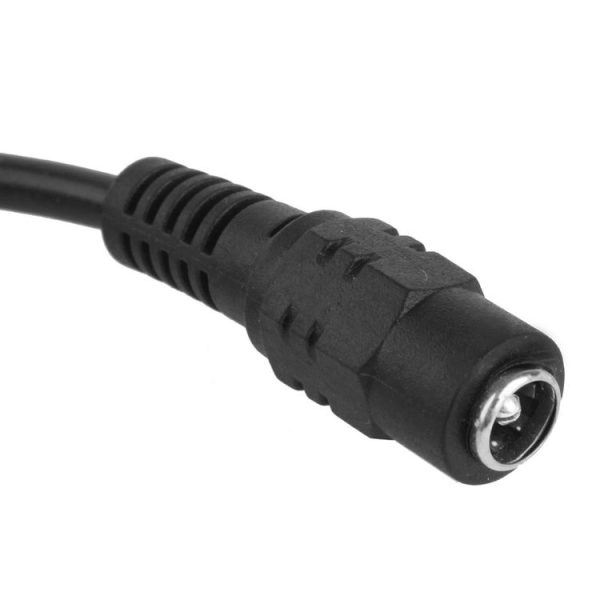 5.5 x 2.1mm Female to 3x Male DC Power Cable Connector with Switch for LED Strip, Length: 30cm (Black) - Image 3