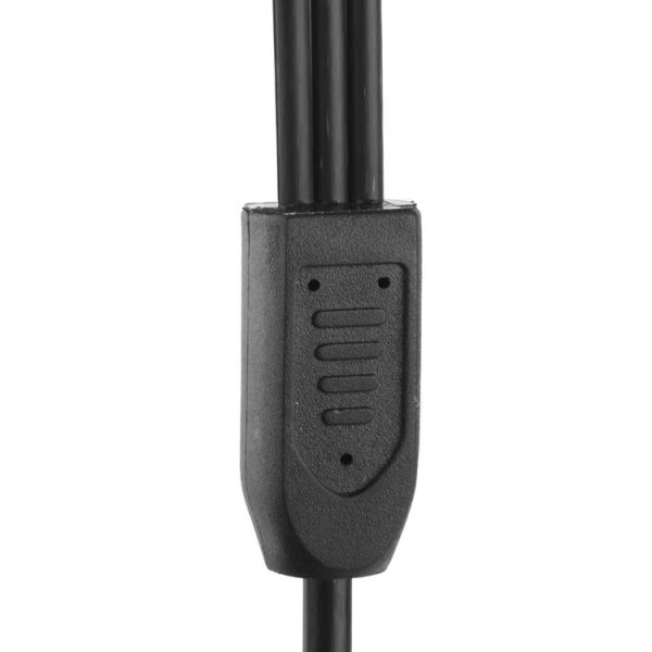 5.5 x 2.1mm Female to 3x Male DC Power Cable Connector with Switch for LED Strip, Length: 30cm (Black) - Image 5