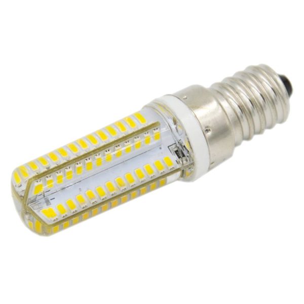 E14 5W 400LM 104 LED SMD 3014 Silicone Corn Light Bulb, AC 220V (Warm White Light) - Image 2