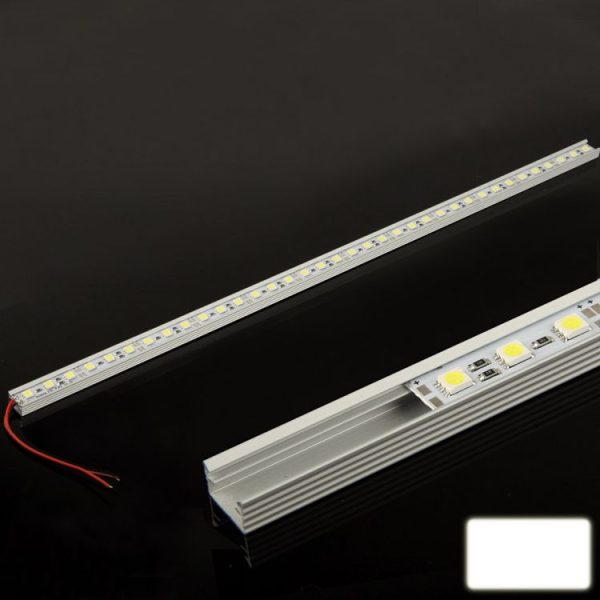 8.5W Aluminum Light Bar with Square Holder, 36 LED 5050 SMD, White Light, Length: 50cm - Image 2