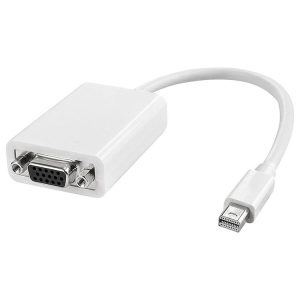 Mini Display to VGA 15 Pin Female Adapter for Apple (White)