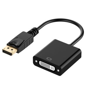DisplayPort Male to DVI 24+5 Female Adapter, Cable Length: 12cm (Black)