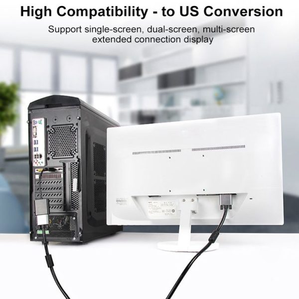 DisplayPort Male to DVI 24+5 Female Adapter, Cable Length: 12cm (Black) - Image 5