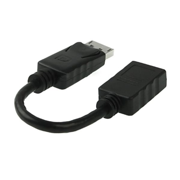 Display Port Male to Display Port Female Cable, Length: 18cm - Image 2